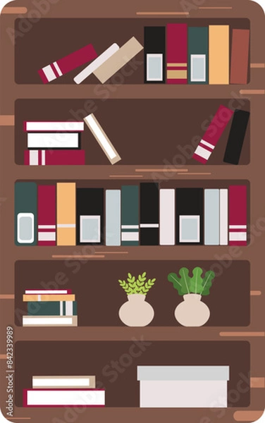 Obraz House Interior Vector Flat Illustration