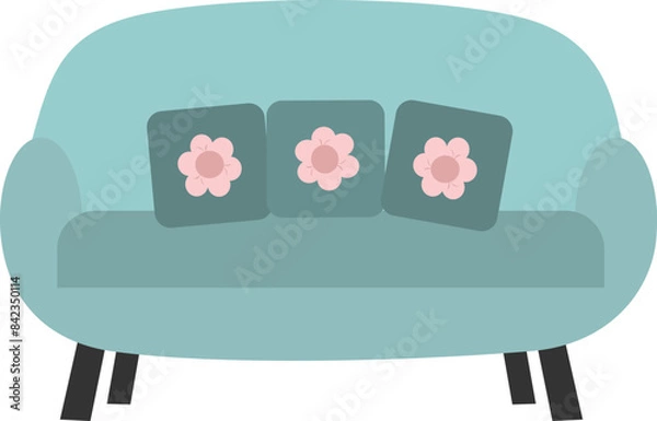 Obraz House Interior Vector Flat Illustration