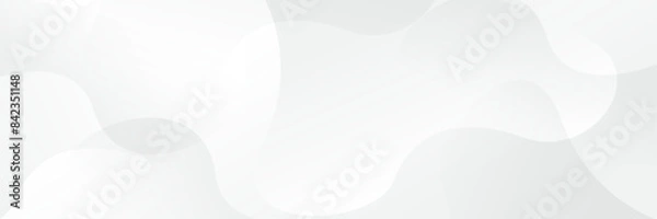 Obraz Abstract white Geometric banner design background.