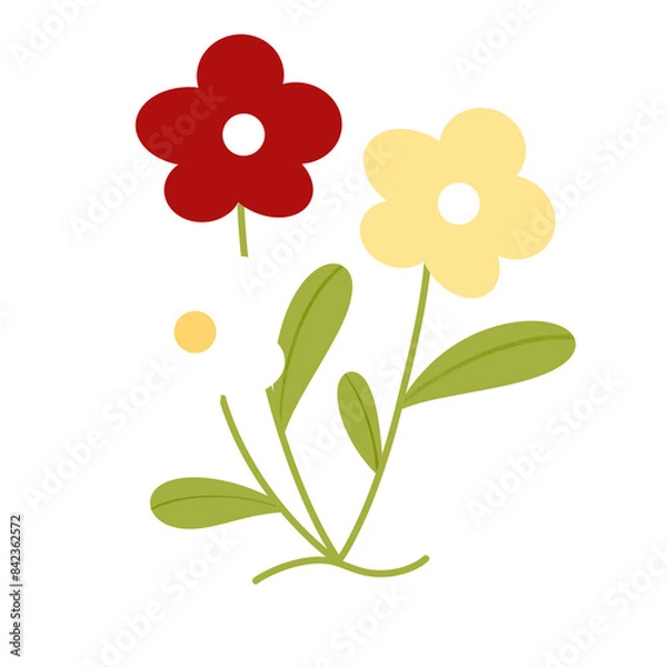 Obraz tricolor flower