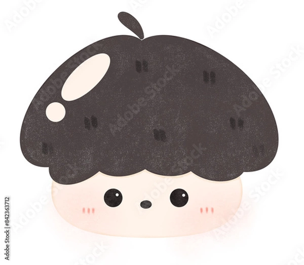 Obraz The boy black hair