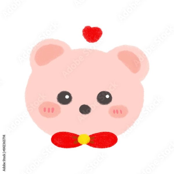 Obraz Pink bear