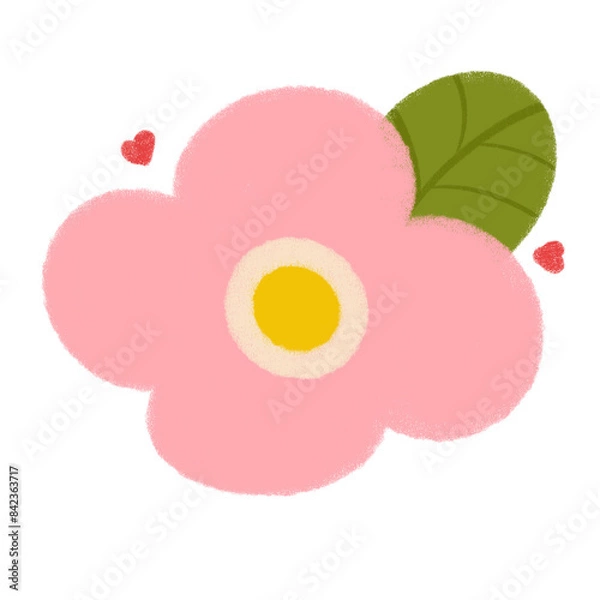 Obraz A flower is pink 