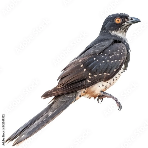 Fototapeta Cuckoo isolated on white background 