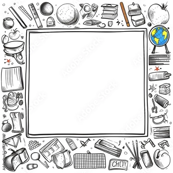 Fototapeta frame with instruments