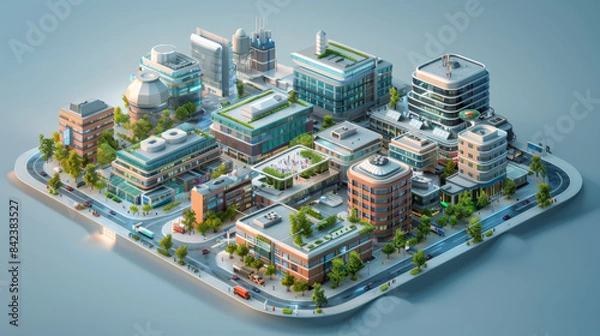 Obraz Clean Energy Technology Animation Graphics.