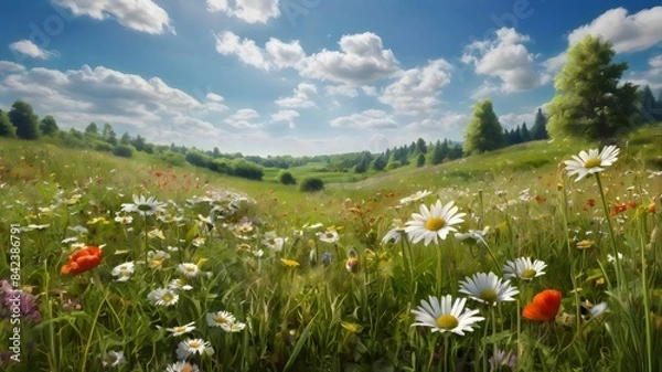 Obraz meadow with flowers