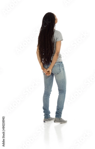 Fototapeta Model isolated from behind