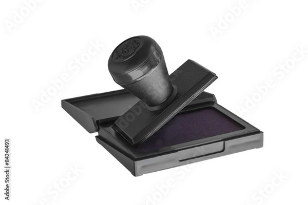 Fototapeta Stamp with a pillow from foam rubber