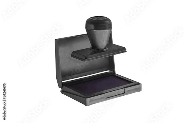 Fototapeta Stamp with a pillow from foam rubber