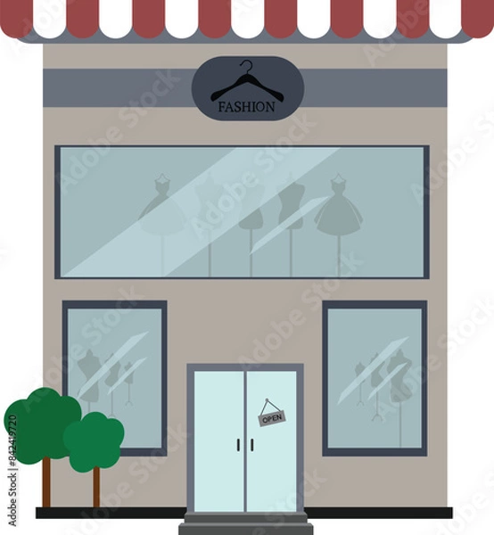 Obraz City Building Element. Vector Illustration