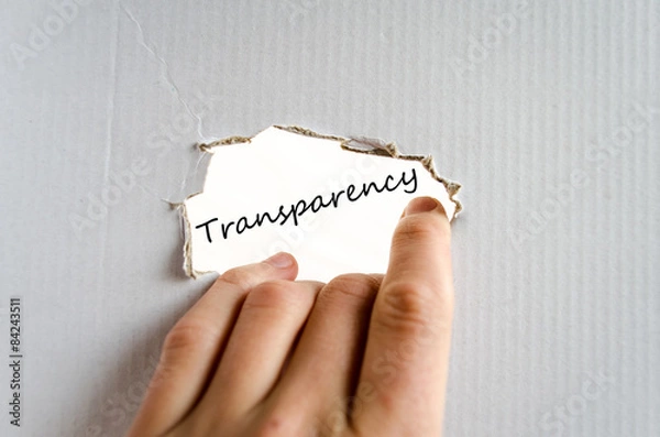 Fototapeta Transparency concept