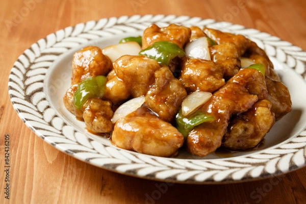 Fototapeta 黒酢酢豚