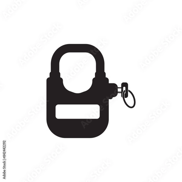 Fototapeta Padlock icon vector illustration design