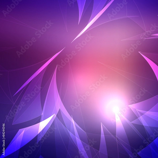 Fototapeta Abstract Light Wave with Blurred Background