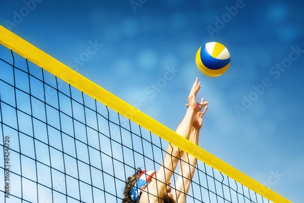 Fototapeta BEACHVOLLEYBALL PLACER NET