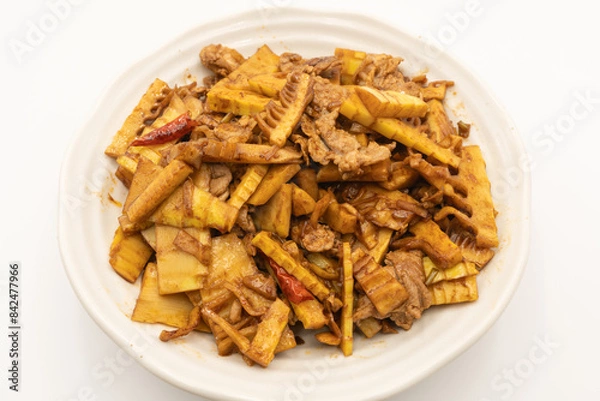 Obraz 竹の子と豚肉の炒め物