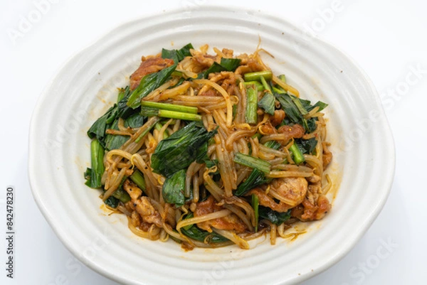 Fototapeta 行者ニンニクともやしの炒め物