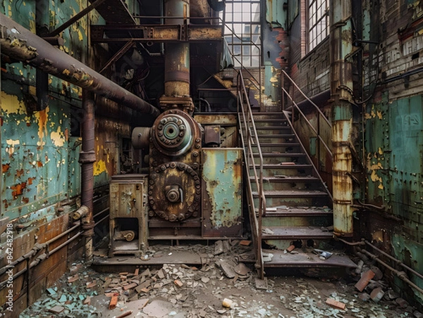 Fototapeta Forgotten Structures: A Journey Through Decay