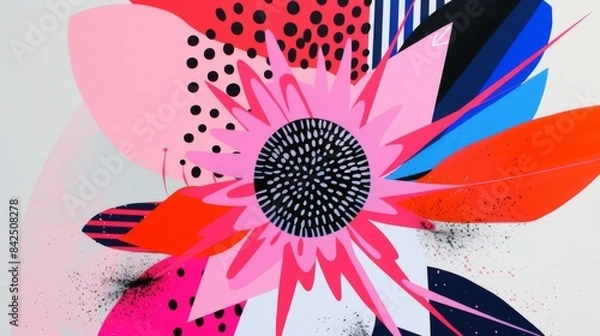 Obraz Illustration featuring a mesmerizing kaleidoscope pattern