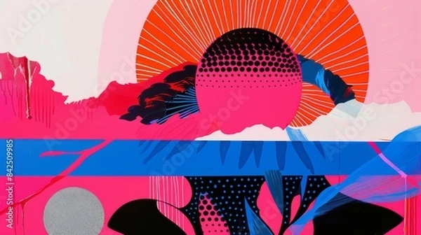 Obraz Illustration featuring a transcendent chakra system