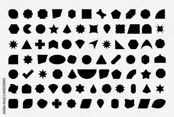 Obraz 80 basic shapes - scribbles