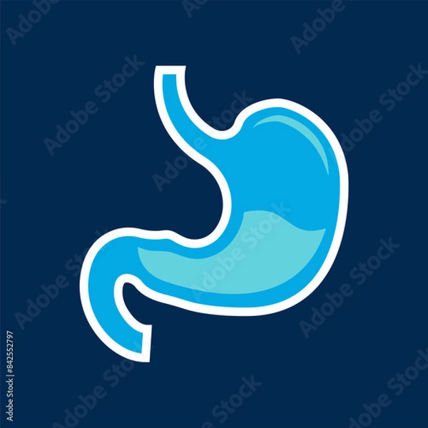 Fototapeta stomach icon design vector template