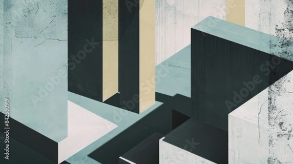 Fototapeta Minimalist Architectural Essence: Abstract Forms and Structures