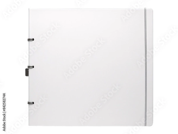 Obraz a white binder with a lock