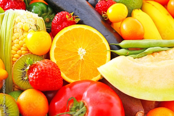 Obraz 新鮮な果物と野菜

