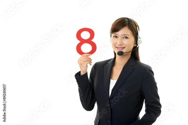 Obraz 笑顔の女性