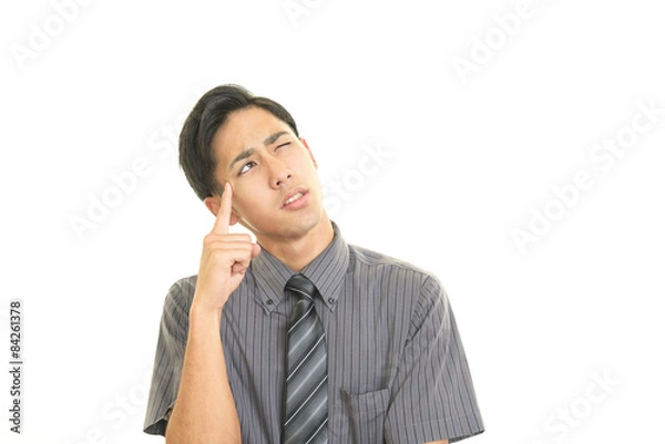 Fototapeta 考える男性