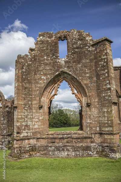 Fototapeta Lincluden Collegiate Church - South View Single Arch