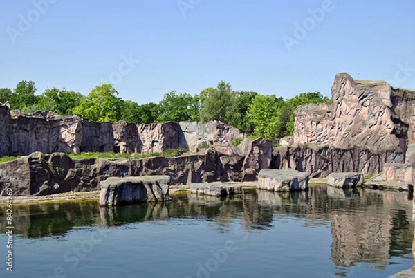 Obraz Felsen- und Wasserlandschaft