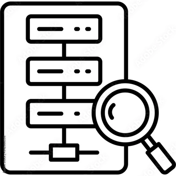 Fototapeta Data Search Icon