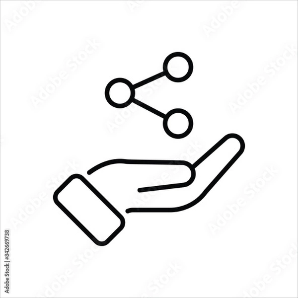 Fototapeta Share vector icon