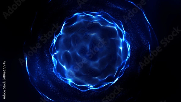 Obraz Abstract liquid sphere kinetic energy ball