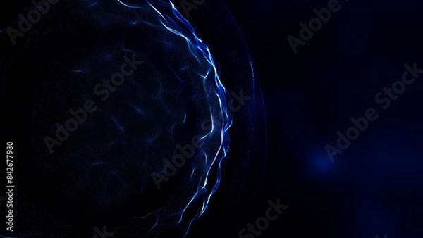 Obraz Abstract liquid sphere kinetic energy ball