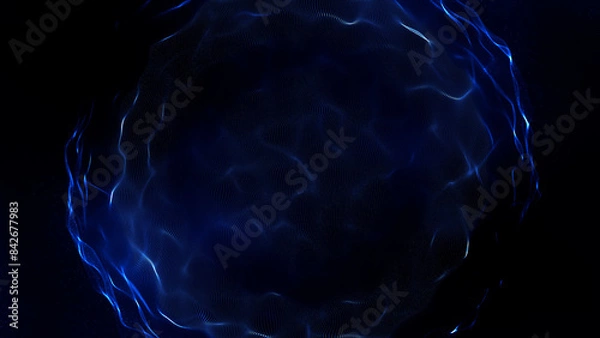 Obraz Abstract liquid sphere kinetic energy ball