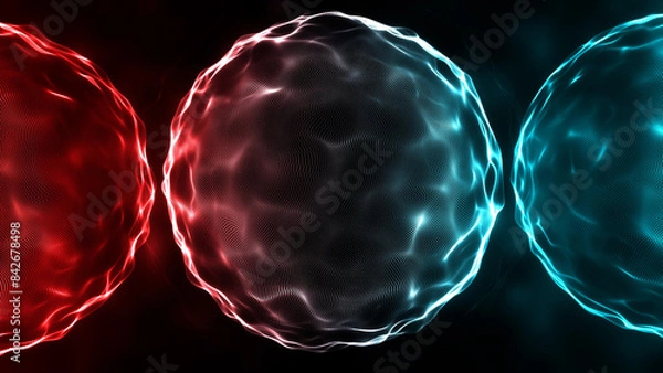 Obraz Abstract liquid sphere kinetic energy ball