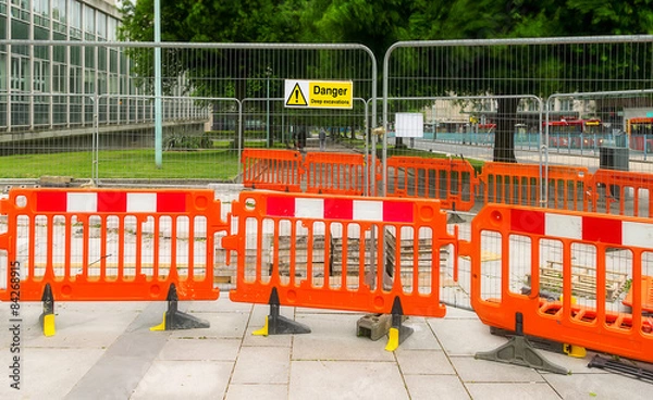 Obraz Sidewalk  repair.