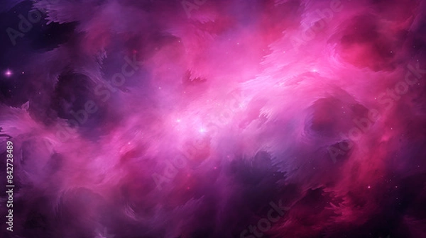 Obraz pink space galexy background