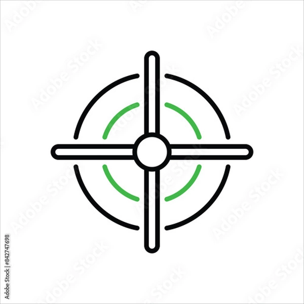 Obraz Aim vector icon
