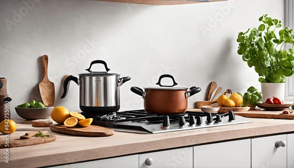 Obraz Kitchen with cutlery on the table