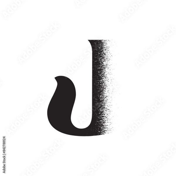 Obraz Alphabet Line Art Illustration Flat Design