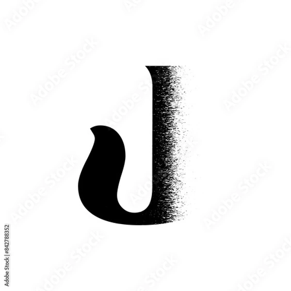 Obraz Alphabet Line Art Illustration Flat Design