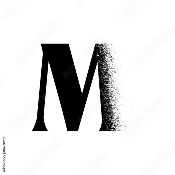 Obraz Alphabet Line Art Illustration Flat Design