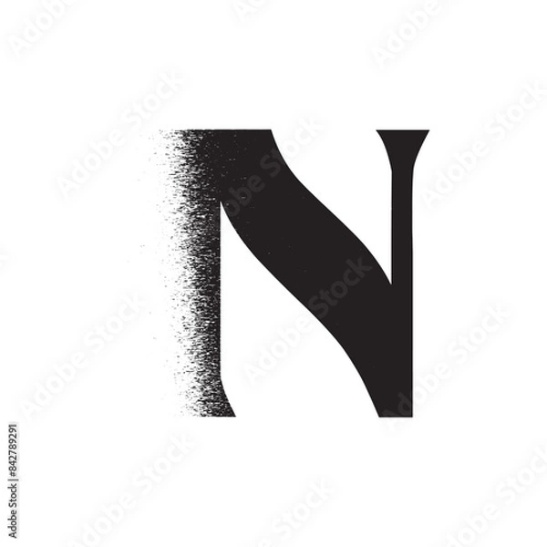 Obraz Alphabet Line Art Illustration Flat Design