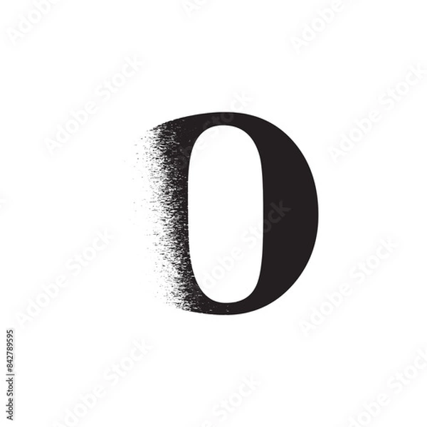 Obraz Alphabet Line Art Illustration Flat Design