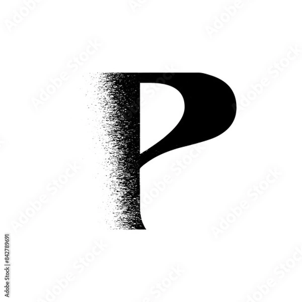 Obraz Alphabet Line Art Illustration Flat Design